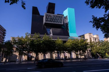 Zaragoza İspanya. 2 Ağustos 2019, İspanya 'nın Zaragoza şehrindeki Palo Serrano Müzesi.