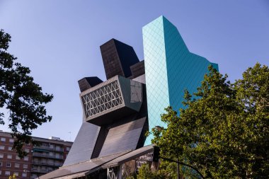 Zaragoza İspanya. 2 Ağustos 2019, İspanya 'nın Zaragoza şehrindeki Palo Serrano Müzesi.