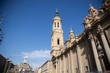 Zaragoza İspanya. 12 Ekim 2019 İspanya 'nın başkenti La Virgen del Pilar' a adanmıştır.