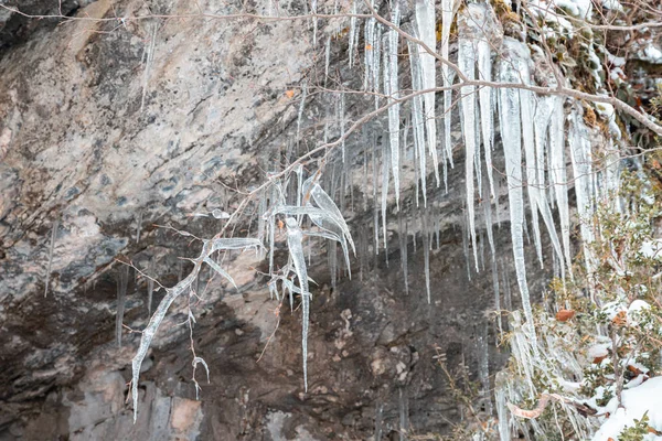 Ordesa National Valley Χιονισμένο Φθινόπωρο Που Βρίσκεται Στα Πυρηναία Ισπανία — Φωτογραφία Αρχείου