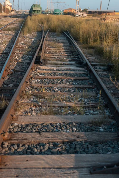 Eski Tren Rayları — Stok fotoğraf