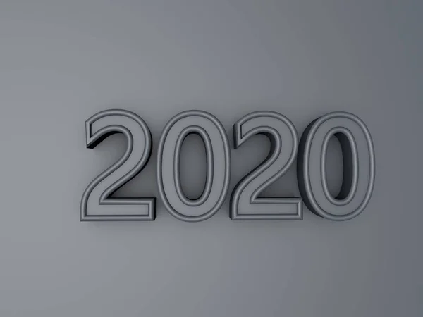 Ilustração 2020 Ano Fundo — Fotografia de Stock