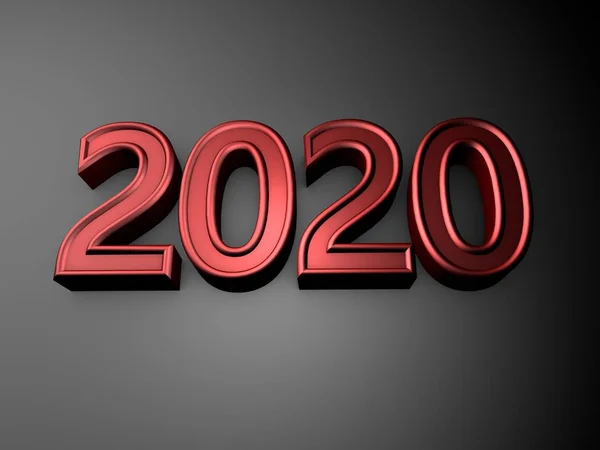 Απεικόνιση Του Έτους 2020 Φόντο — Φωτογραφία Αρχείου