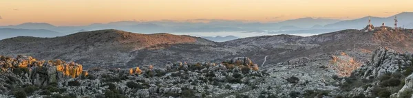 Felsiges Tal in torcal, antequera, malaga — Stockfoto