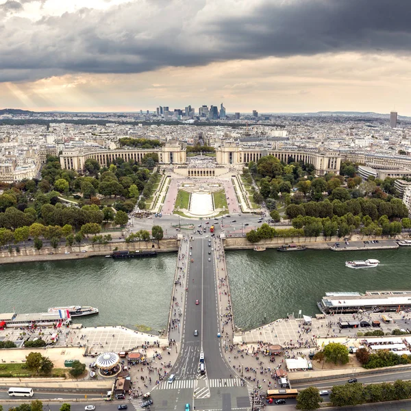 Seine Nehri ve Trocadero Paris — Stok fotoğraf