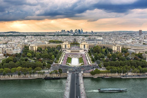 Seine Nehri ve Trocadero Paris — Stok fotoğraf