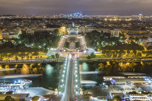 Sekwana i Trocadero w Paryżu — Zdjęcie stockowe