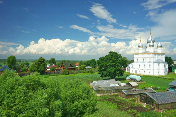 Zomer landschap in Rostov Veliki. — Stockfoto