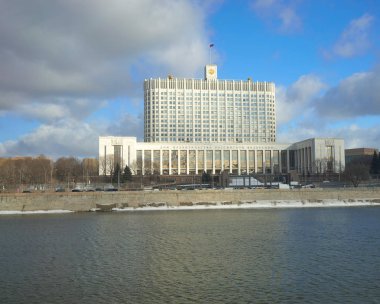 Rusya, Moskova - Şubat 15: Rus Beyaz Saray'da 2017.