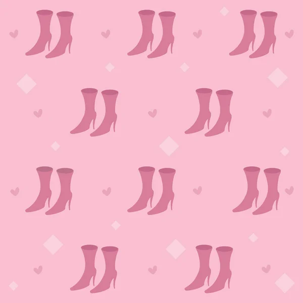 Fun Boots Vector Illustration Pattern — ストックベクタ