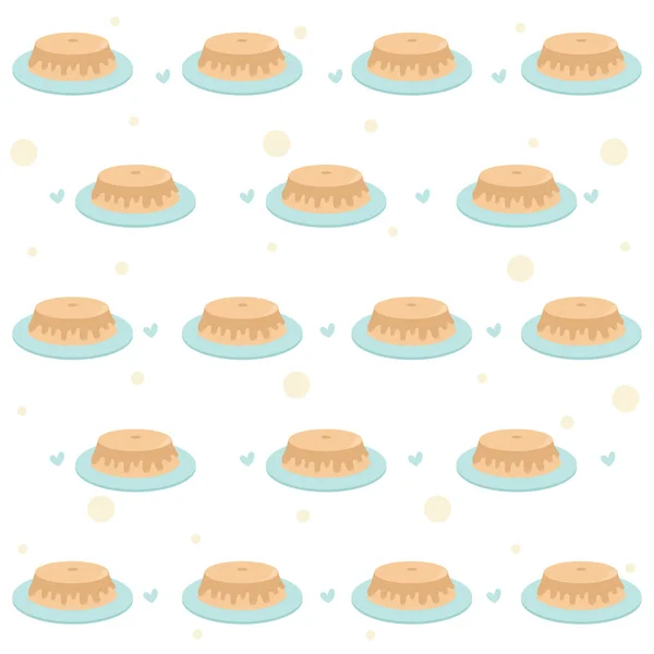 Tatlı puding pürüzsüz desen. Brezilya tatlısının dijital sanatı 