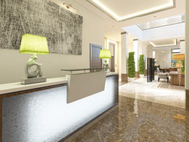 Modern tasarım Resepsiyon alanı.