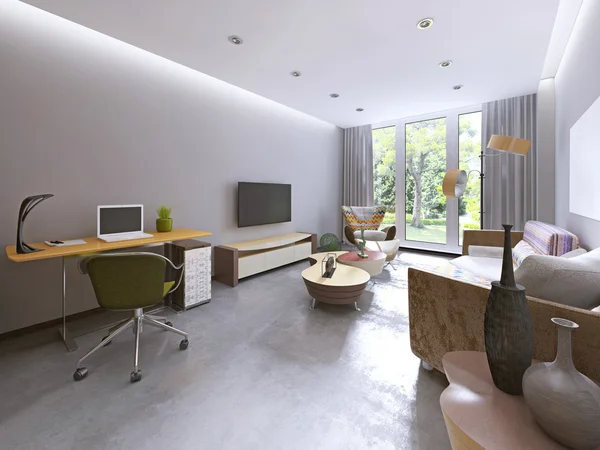 Sala de estar moderna em estilo kitsch . — Fotografia de Stock