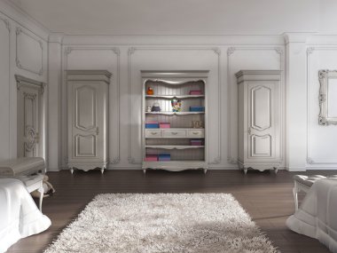 Çocuk odası mobilyaları klasik çocuk Provence tarzında