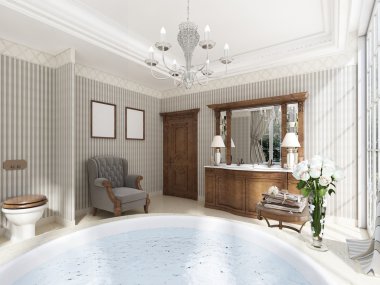 Klasik banyo lüks banyo mobilya ve lounge cha