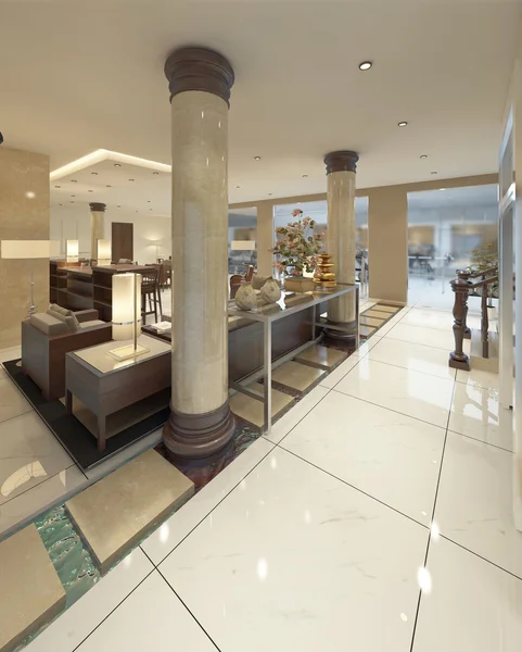 A entrada para o lobby é o luxuoso Spa do resort . — Fotografia de Stock