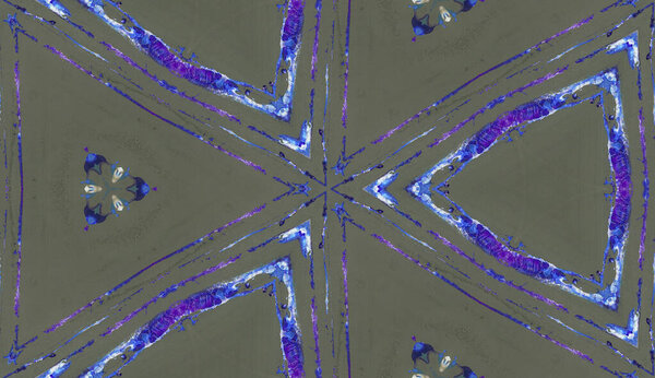 Kaleidoscope backdrop. Ethnic colorful modern abstract texture drawn in oil smear technique, seamless pattern background