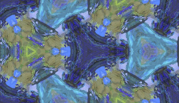 Kaleidoszkóp Háttér Etnikai Színes Modern Elvont Textúra Húzott Olaj Kenet Jogdíjmentes Stock Fotók