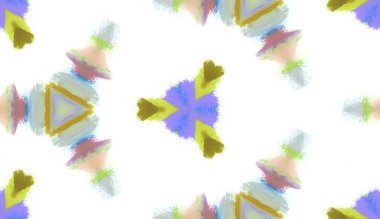 Kaleydoskop arka planı. Yağ lekesi tekniğinde çizilmiş etnik renkli modern soyut doku, kusursuz desen arka plan