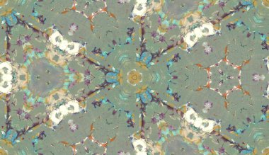 Etnik renkli, modern, soyut el yağlı boyayı karalama tekniğiyle kağıda çizdi. Tekstil pürüzsüz desen kırışıklığı