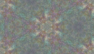 Etnik renkli, modern, soyut el yağlı boyayı karalama tekniğiyle kağıda çizdi. Tekstil pürüzsüz desen kırışıklığı