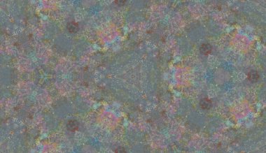 Etnik renkli, modern, soyut el yağlı boyayı karalama tekniğiyle kağıda çizdi. Tekstil pürüzsüz desen kırışıklığı