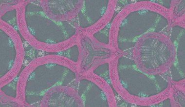 Etnik renkli, modern, soyut el yağlı boyayı karalama tekniğiyle kağıda çizdi. Tekstil pürüzsüz desen kırışıklığı