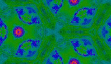 Etnik renkli, modern, soyut el yağlı boyayı karalama tekniğiyle kağıda çizdi. Tekstil pürüzsüz desen kırışıklığı