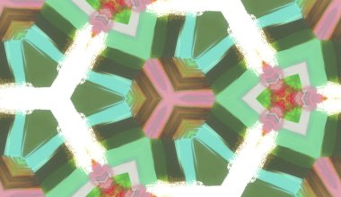 Etnik renkli, modern, soyut el yağlı boyayı karalama tekniğiyle kağıda çizdi. Tekstil pürüzsüz desen kırışıklığı