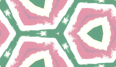 Etnik renkli, modern, soyut el yağlı boyayı karalama tekniğiyle kağıda çizdi. Tekstil pürüzsüz desen kırışıklığı