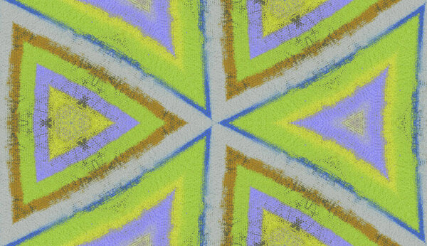 Ethnic colorful modern abstract hand drawn oil painting on paper in smear technique. Textile seamless pattern facture