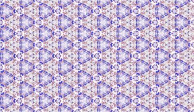 Renkli, kaliteli bir el yağlı boyası karalama tekniğiyle kağıda çizilmiş. Soyut fayansla tekstil desensiz arkaplan