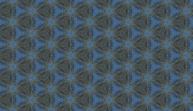 Renkli, kaliteli bir el yağlı boyası karalama tekniğiyle kağıda çizilmiş. Soyut fayansla tekstil desensiz arkaplan