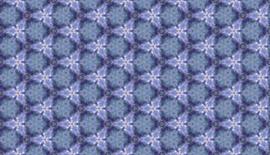 Renkli, kaliteli bir el yağlı boyası karalama tekniğiyle kağıda çizilmiş. Soyut fayansla tekstil desensiz arkaplan