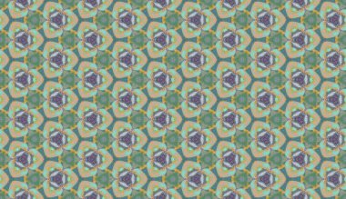 Lekeli olarak etnik çok renkli soyut desen. Klasik sanatla kusursuz tekstil arkaplanı