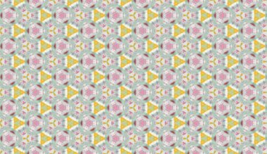 Kaleydoskopik arka plan. Kusursuz arkaplan, leke tekniği ile prizmatik modern deseni ayır