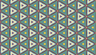 Lekeli olarak etnik çok renkli soyut desen. Klasik sanatla kusursuz tekstil arkaplanı