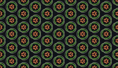 Lekeli olarak etnik çok renkli soyut desen. Klasik sanatla kusursuz tekstil arkaplanı