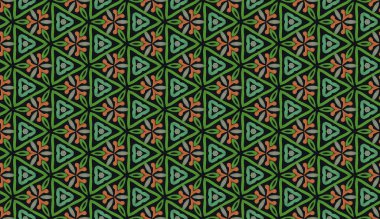 Lekeli olarak etnik çok renkli soyut desen. Klasik sanatla kusursuz tekstil arkaplanı