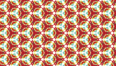 Lekeli olarak etnik çok renkli soyut desen. Klasik sanatla kusursuz tekstil arkaplanı