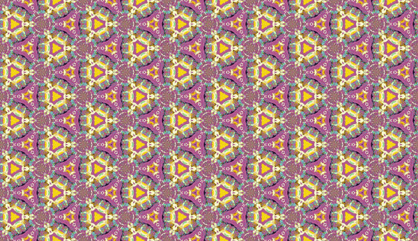 Ethnic multicolored abstract pattern in smear style. Seamless textile background with vintage art