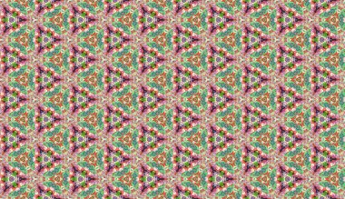 Lekeli olarak etnik çok renkli soyut desen. Klasik sanatla kusursuz tekstil arkaplanı