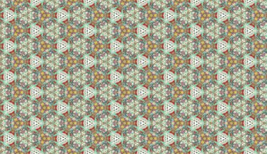 Lekeli olarak etnik çok renkli soyut desen. Klasik sanatla kusursuz tekstil arkaplanı