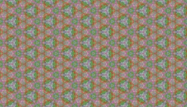 Lekeli olarak etnik çok renkli soyut desen. Klasik sanatla kusursuz tekstil arkaplanı