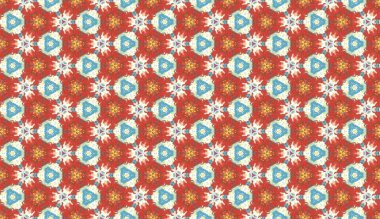 Lekeli olarak etnik çok renkli soyut desen. Klasik sanatla kusursuz tekstil arkaplanı