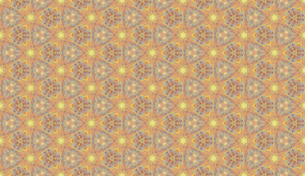 Ethnic multicolored abstract pattern in smear style. Seamless textile background with vintage art