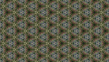 Lekeli olarak etnik çok renkli soyut desen. Klasik sanatla kusursuz tekstil arkaplanı