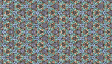 Lekeli olarak etnik çok renkli soyut desen. Klasik sanatla kusursuz tekstil arkaplanı