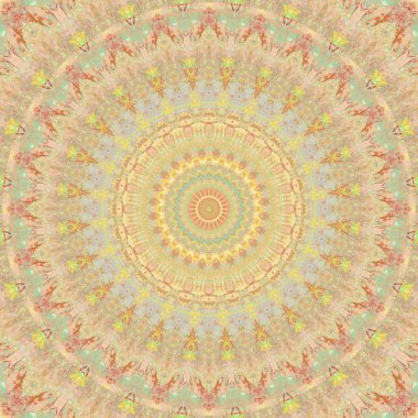 Lekeli olarak etnik çok renkli soyut desen. Klasik sanatla kusursuz tekstil arkaplanı