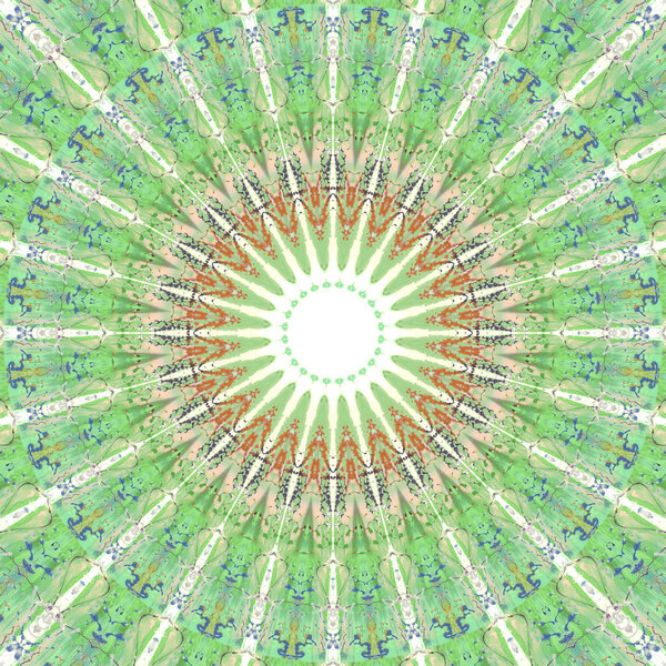 Ethnic multicolored abstract pattern in smear style. Seamless textile background with vintage art